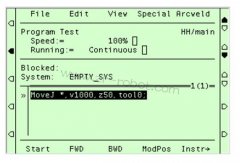 ABB機器人維修程序指令運行