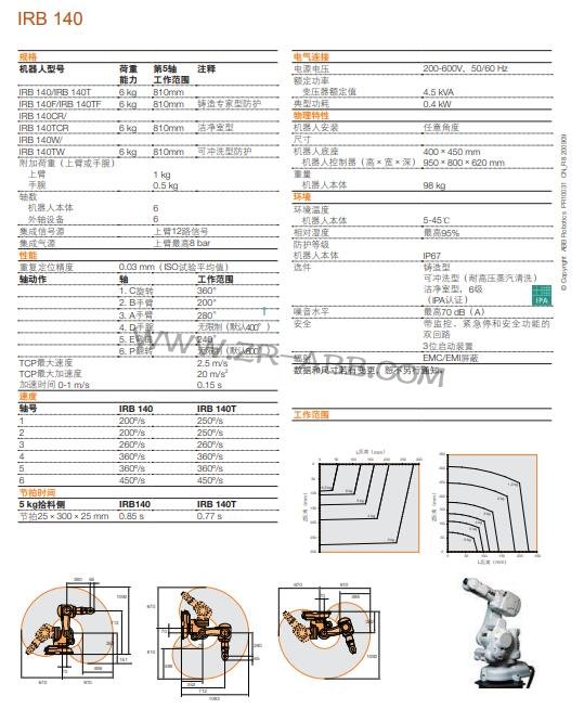 ABB工業機器人IRB 140出租共享