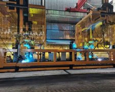 ABB機器人半掛車車架焊接節(jié)氣裝置